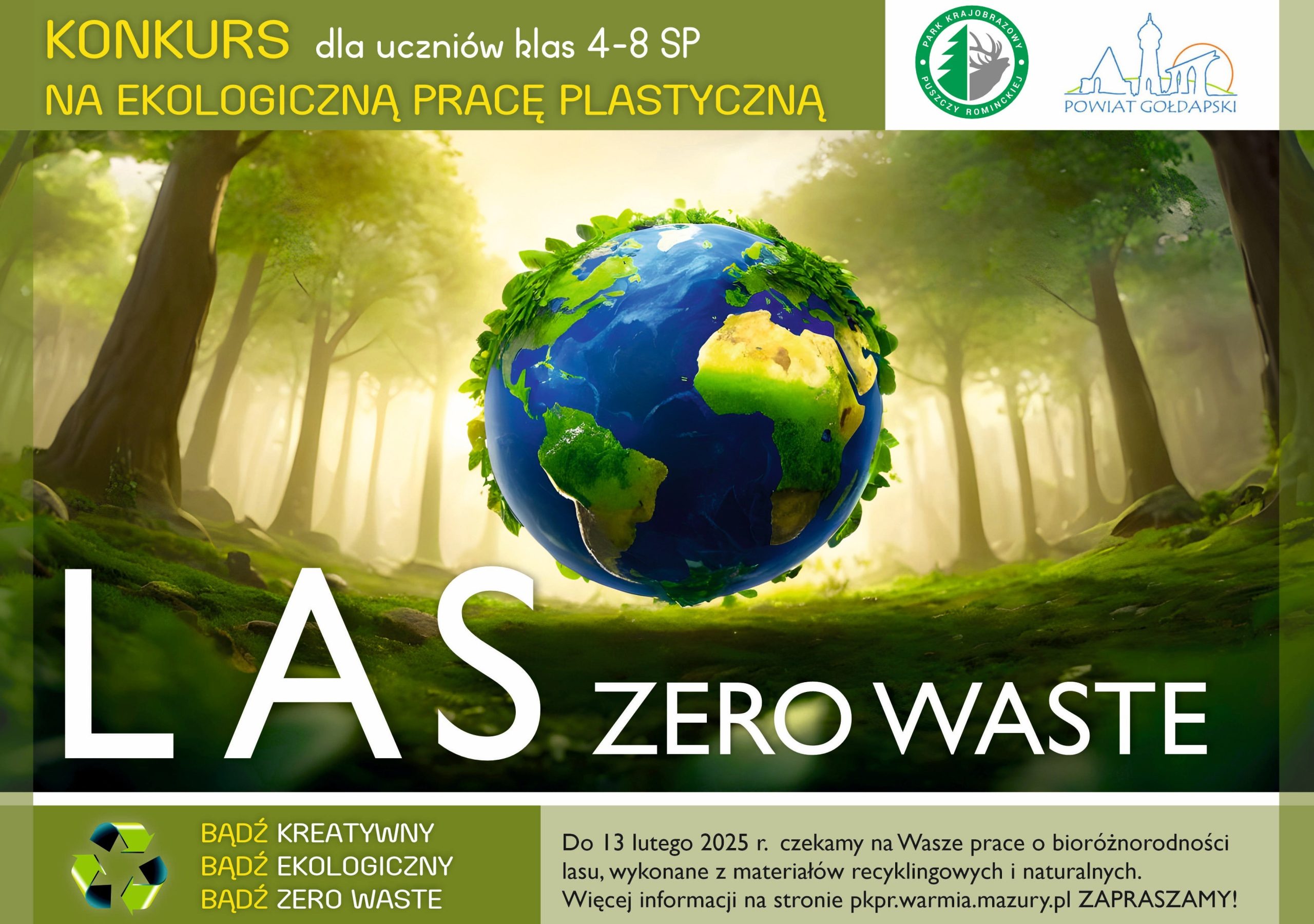 Konkurs na ekologiczną pracę plastyczną „LAS – Zero Waste”